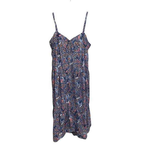 Knox rose women’s summer dress tiered feather print pockets size XXL new w/tag - Picture 1 of 12